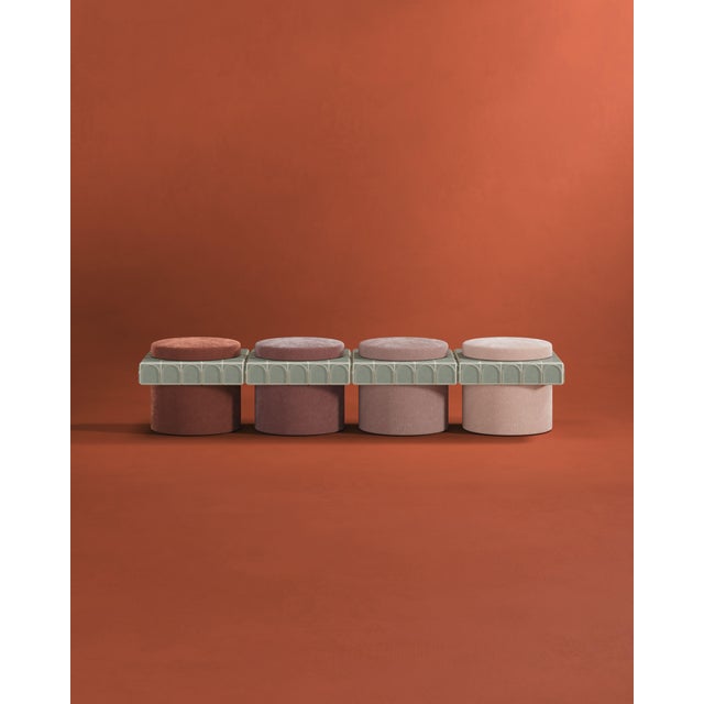 Textile Enigma I Stool Handmade by Malabar For Sale - Image 7 of 18