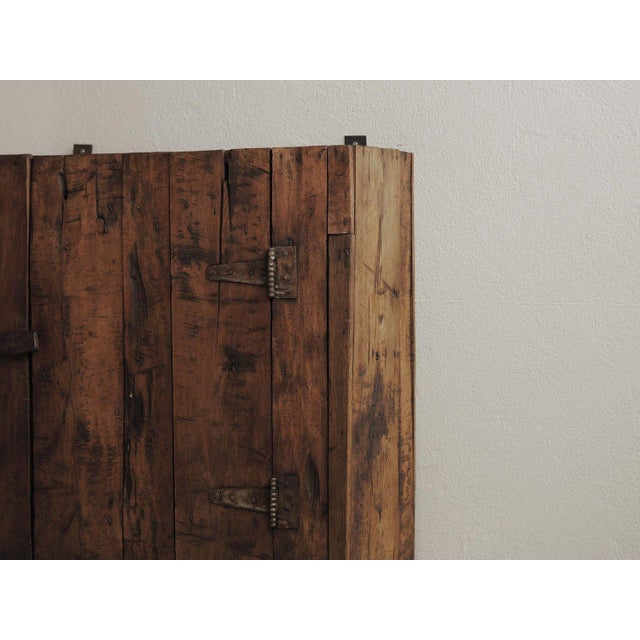 Folk Art Mountain Wall Cabinet in Pine, 1900 For Sale - Image 9 of 13