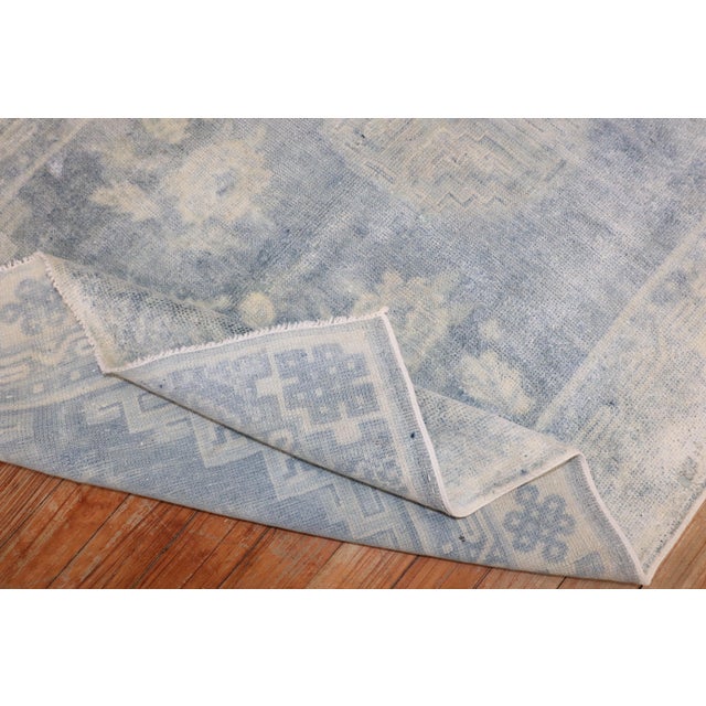 An early 20th-century Chinese run in the palest blue color Measures: 2'11'' x 5'.