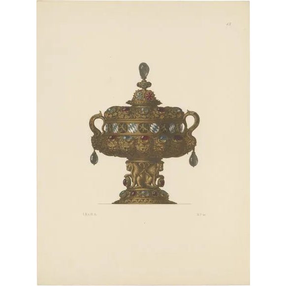 Hefner-Alteneck, A Gold Vessel with Lid, 1890, Print For Sale