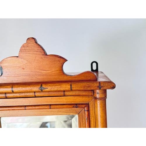 Small Bamboo and Pine Wardrobe For Sale - Image 11 of 14