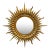 Nancy Corzine Sunray Golden Starburst Wall Mirror For Sale