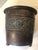 English Floral Embossed Copper Footed Planter For Sale - Image 9 of 12
