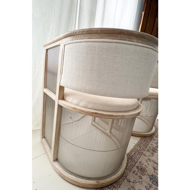 CB2 CB2 Kaishi Chairs - A Pair For Sale - Image 4 of 4