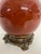 Vintage Oxblood Red Ceramic Table Lamp For Sale - Image 9 of 13