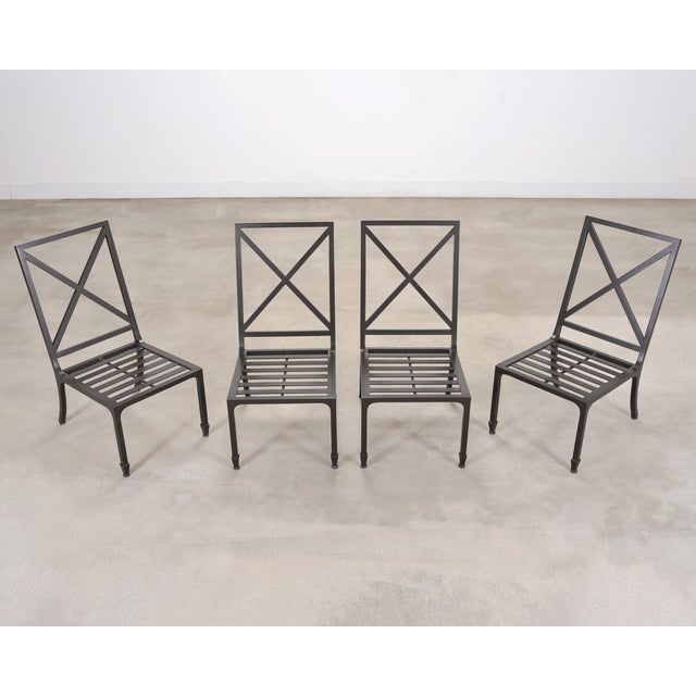 McKinnon and Harris Stone Top Dining Table and Six Dining Chairs For Sale - Image 12 of 18