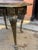 Mid 20th Century Vintage Georgian Style Brass and Marble Inset Side Table For Sale In Washington DC - Image 6 of 10