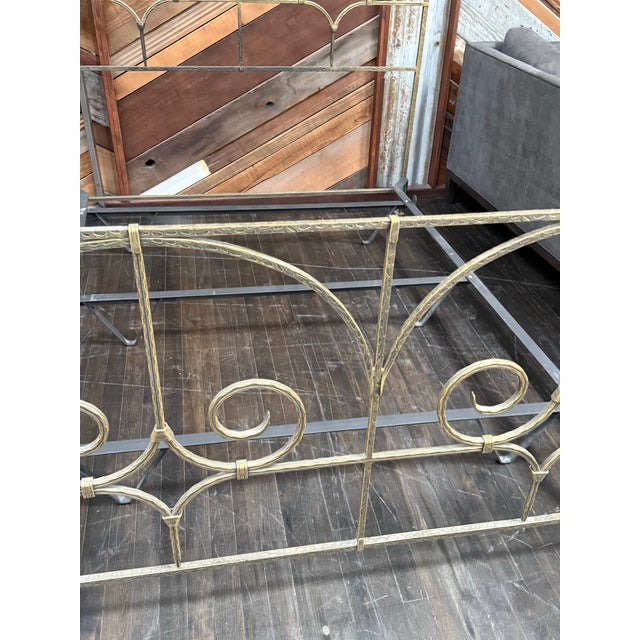 Full Size Claudio Rayes Wrought Iron Bed Frame, Model 32 For Sale - Image 9 of 12