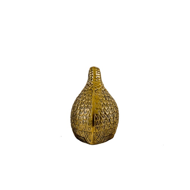 Mid-Century Modern Vintage Mid-Century Modern Brass Quail Partridge For Sale - Image 3 of 9