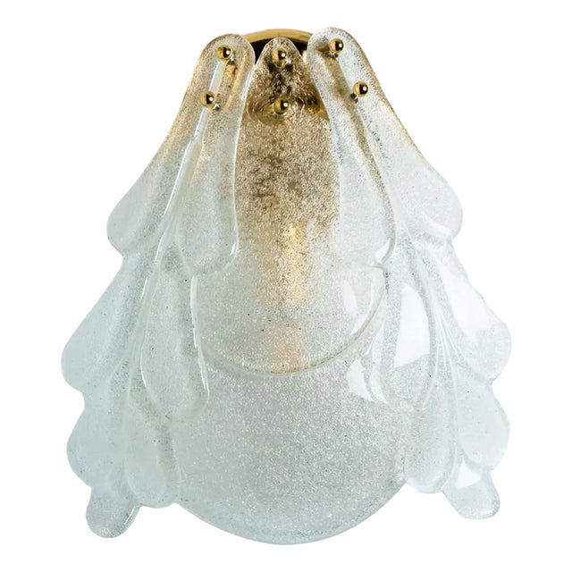 Floral Wall Light in Murano Glass from Barovier & Toso, 1969 For Sale