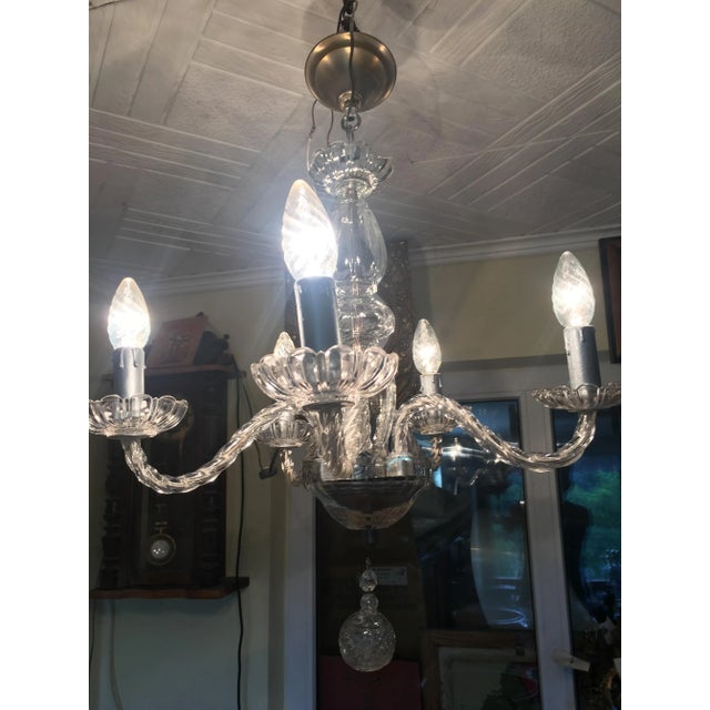 Venetian Glass Chandelier, 1950s For Sale - Image 11 of 13
