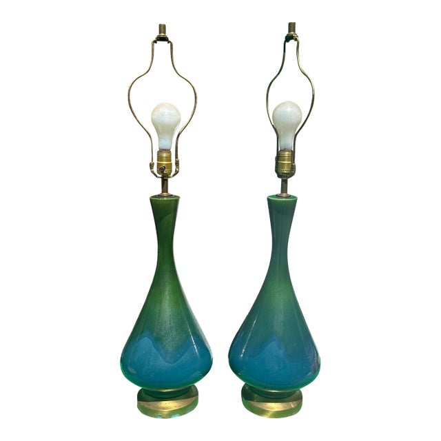 Vintage Royal Haeger Drip Lamps - a Pair For Sale