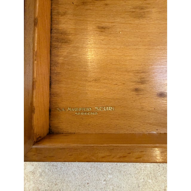 Vintage Italian Burl Wood and Brass Desk Box, 1950s For Sale In Los Angeles - Image 6 of 8