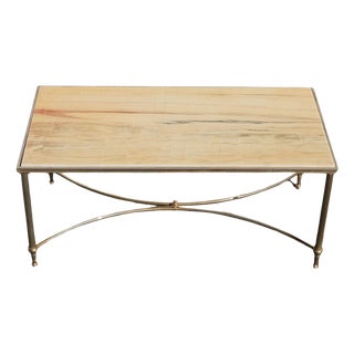 Vintage Marble Coffee Table from Maison Jansen For Sale