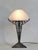 Augustin Calmels & Muller frères A wonderful French 1925-1935 art deco lamp in wrought iron. It is made by Augustin Louis...