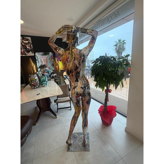 Silvio Formichetti, Life-Size Sculpture of a Woman, 2000s, Resin For Sale - Image 10 of 18