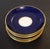 Antique Minton Blue Gold Rimmed Porcelain Saucers - Set of 6 For Sale - Image 4 of 11