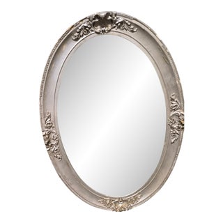 Oval Art-Deco Mercury Mirror For Sale