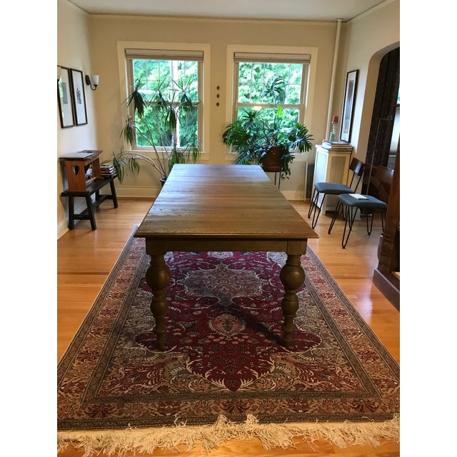 Restoration Hardware Solid Oak Dining Room Table Chairish