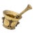 Antique Vintage Brass Mortar and Pestle For Sale