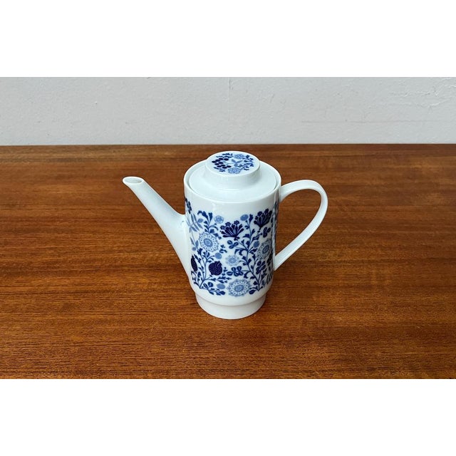 Mid-Century German Ceramic Tea or Coffee Pot Series Hamburg Form 20 Decor Blumenspiel by Lieselotte Kantner for Melitta, 1960s For Sale - Image 6 of 18