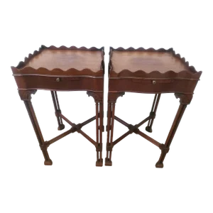 Early 20th Century Side Tables by Vanleigh Furniture Company - a Pair