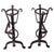 Pair of 19Thc cast Iron fire place andirons. Each andiron measures 25 long x 25 high x 12 wide.This pair of andirons are...