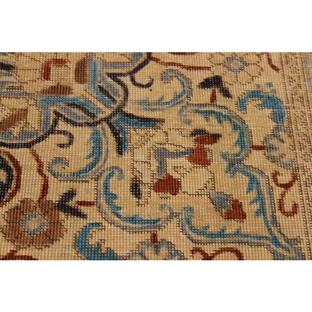 1990s Shabby Chic Vintage Wool Rug - 10'3" X 13'7" For Sale - Image 4 of 8
