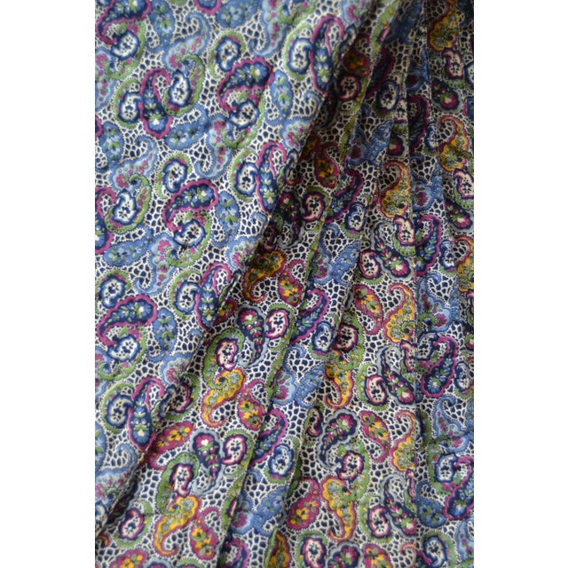 Blue Early 20th Century Double-Sided Quilted Irish Coverlet For Sale - Image 8 of 8