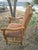 French Provincial Vintage French Provincial Louis XIII-style Tapestry Accent Armchair. For Sale - Image 3 of 9