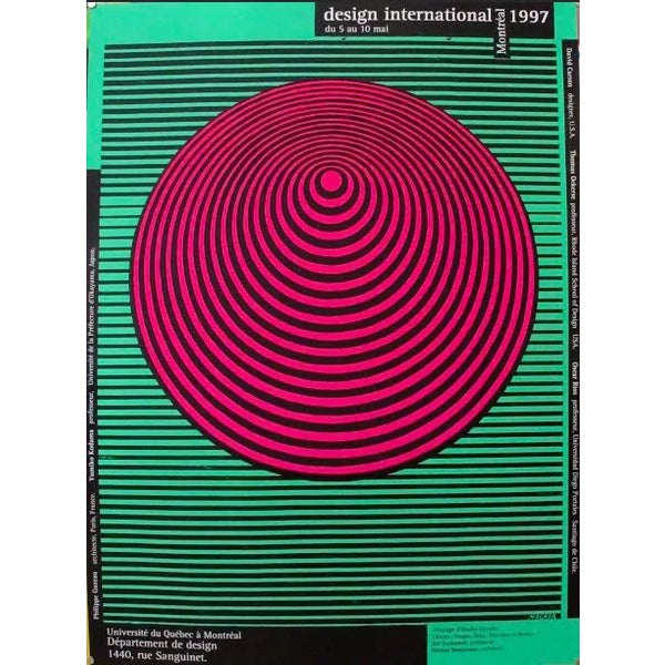 1997 Original Poster Design International - Alfred Halasa For Sale