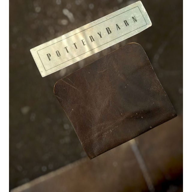 2010s Chesterfield Leather Grand Sofa Crafted by Pottery Barn. For Sale - Image 5 of 6