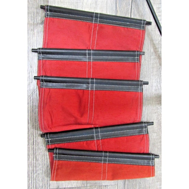 Mid-Century Modern Glass Top End Table Waterfall Magazine Rack Circa 1970s For Sale - Image 14 of 15