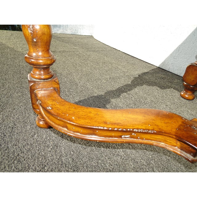 Pair Vintage Marge Carson French Country Styl Brown Ottomans W Decorative Nails For Sale - Image 15 of 18