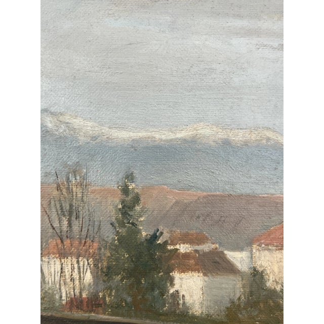 Eugène Louis Martin, View of the Swiss Jura, Oil on Canvas, 1920s, Framed For Sale - Image 6 of 10