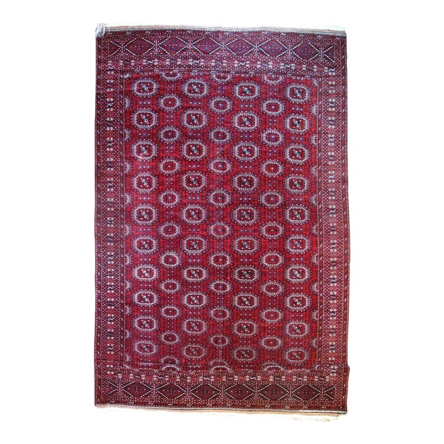 Antique Turkmen Rug 8'8'' x 16'8'' For Sale