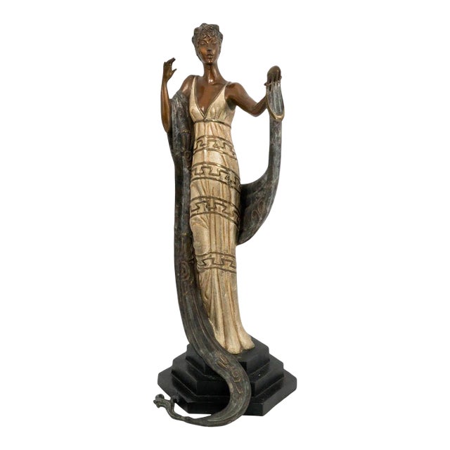 Erté, La Coquette, Bronze Sculpture, Art Deco, Signed, Edition of 375, 1986 For Sale
