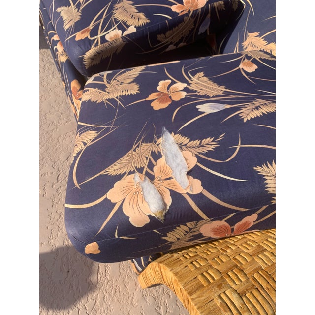 Vintage Coastal Wicker Rattan Sleeper Sofa Chairish