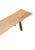 Minimalist Solid Teak Wood Bench With Sculptural Tapered Legs For Sale - Image 6 of 6