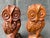 Brown Vintage Carved MC Wooden Owls a Pair For Sale - Image 8 of 13