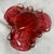 Murano Vintage Mid-Century Italian Hand-Blown Murano Cranberry Red Art Glass Bowl For Sale - Image 4 of 4
