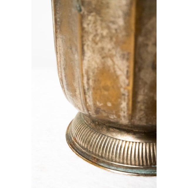 Silver-Plated Brass Ice Box, 1940s For Sale - Image 3 of 7