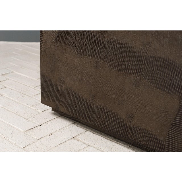 Karl Springer Pedestal Coffee Table For Sale - Image 9 of 10