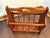 Vintage Wooden Magazine Rack With Carry Handle MCM For Sale In New York - Image 6 of 9