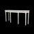 This is a mid-century Italian elongated carved and painted console table with French Louis XVI styling. It is white with a...