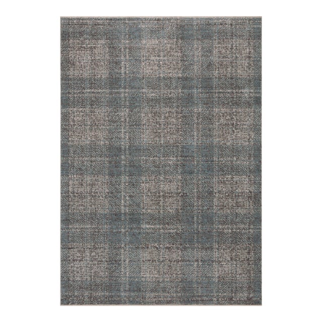 Angela Rose x Loloi Ember Denim / Charcoal 9'-6" x 13'-1" Area Rug For Sale