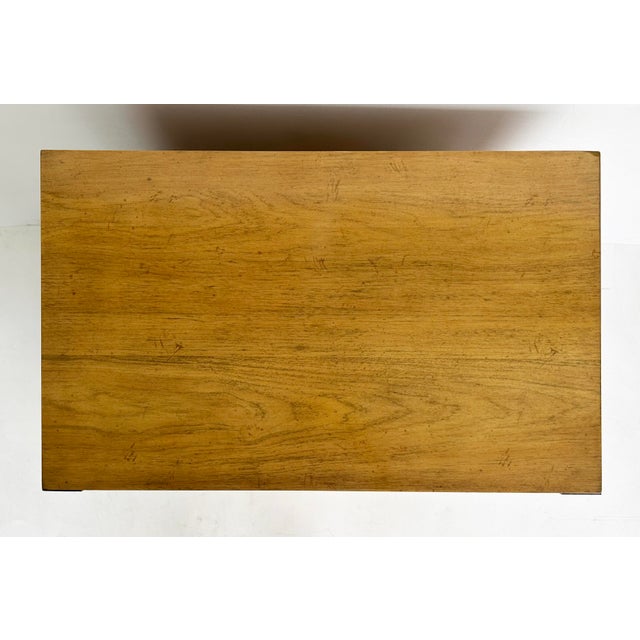 Tan Benhardt Pecan Campaign Mid-Century Bachelor's Chests, a Pair For Sale - Image 8 of 15