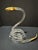 Modern Alessandro Albrizzi Lucite Snake Sculpture Brass Head Italian MCM Designer 1970s For Sale - Image 3 of 6