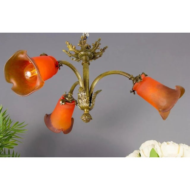 French Small, Louis XVI 1930s French-Style Ceiling Light. All New Wiring. Beautiful For Sale - Image 3 of 9