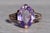 Contemporary The Bickville: Ladies Victorian 14K Rose Gold Cocktail Ring set with Amethyst For Sale - Image 3 of 10